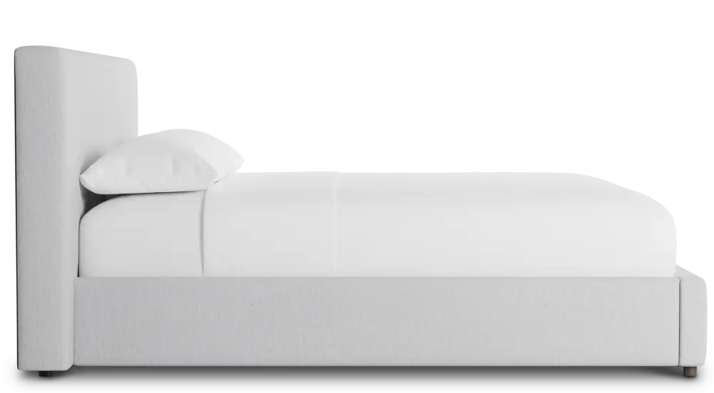 Grayton Delray Light Gray 44" Upholstered Platform Bed Grayton Delray Light Gray 44" Upholstered Platform Bed