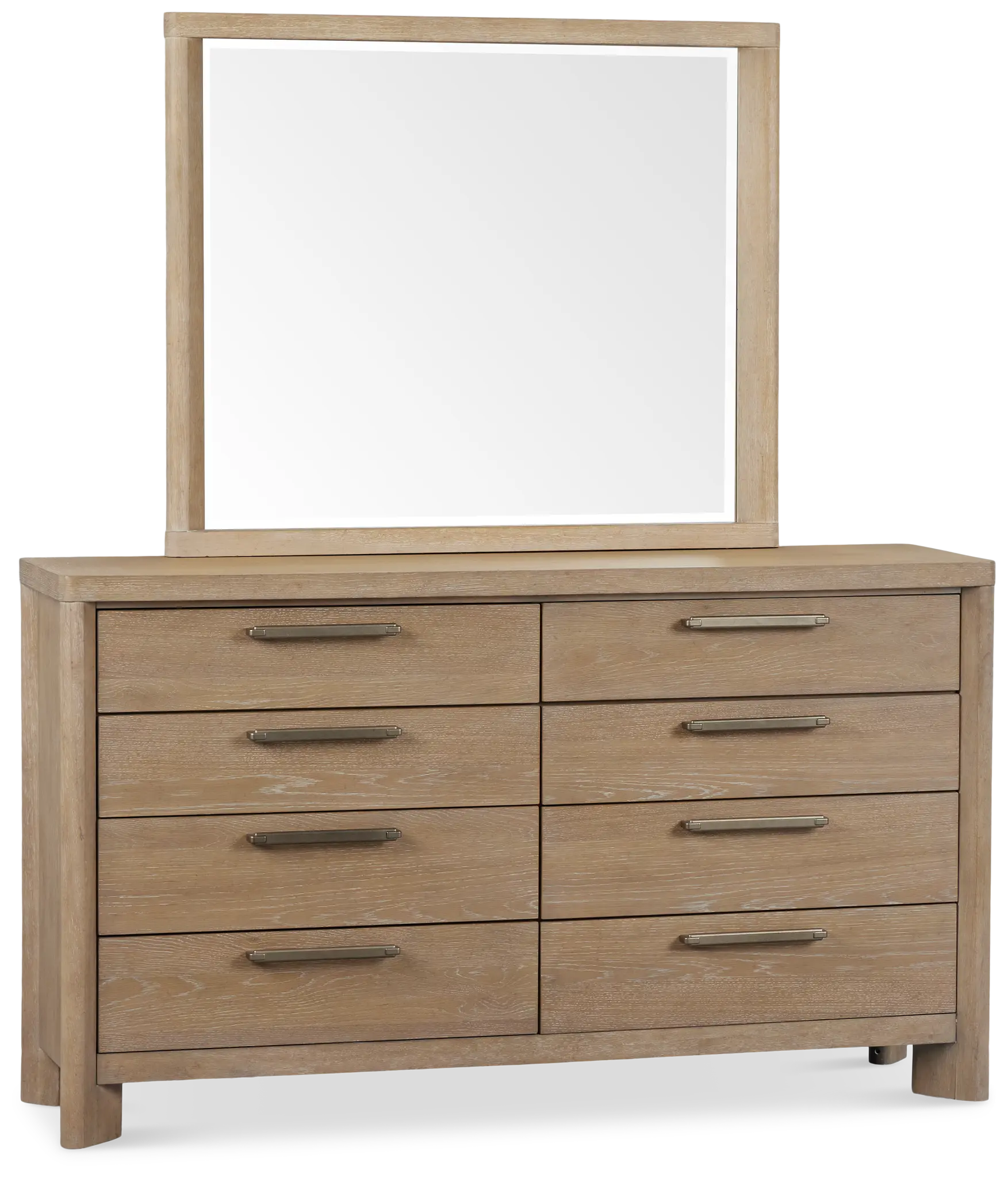 Alton Light Tone Dresser & Mirror Alton Light Tone Dresser & Mirror