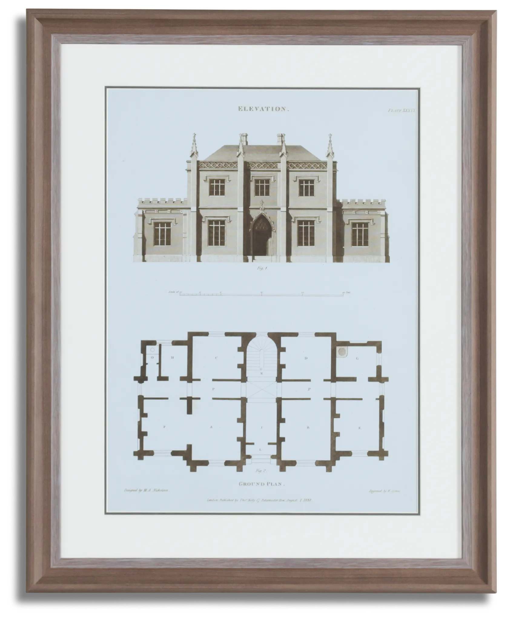 Model Beige Framed Wall Art