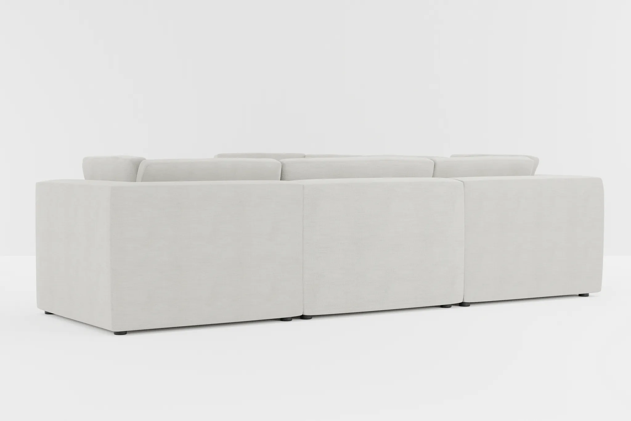 Destin Maguire Ivory Fabric 5-piece Modular Sectional