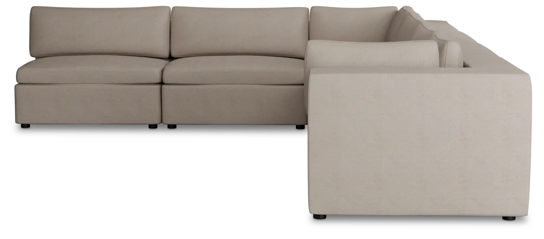Destin Sutton Beige Fabric 6-piece Modular Sectional Destin Sutton Beige Fabric 6-piece Modular Sectional