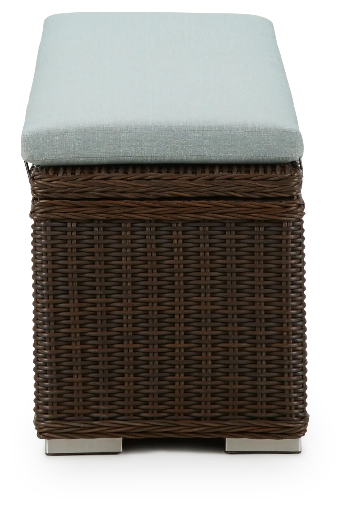 Southport Teal Woven Dining Bench Southport Teal Woven Dining Bench