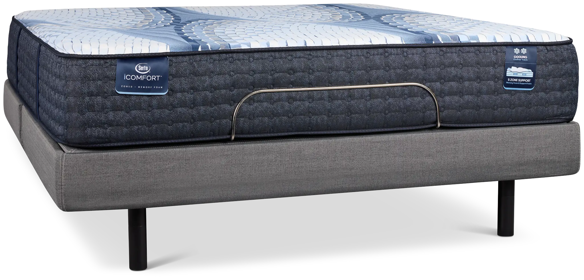 Serta Icomfort Aveda Plush Motion Perfect 4 Adjustable Base Set Serta Icomfort Aveda Plush Motion Perfect 4 Adjustable Base Set