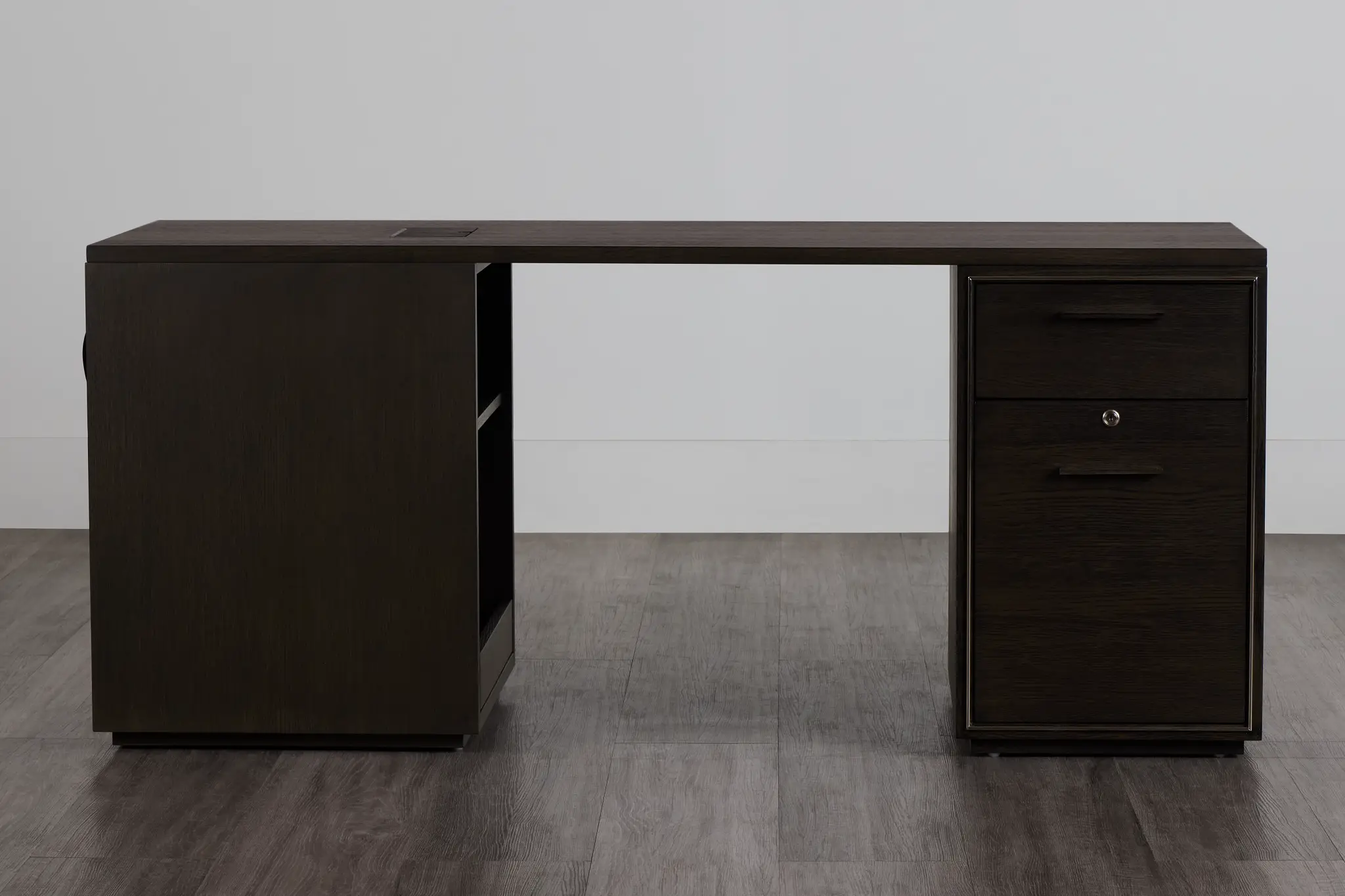Highline Dark Tone Peninsula Desk Highline Dark Tone Peninsula Desk