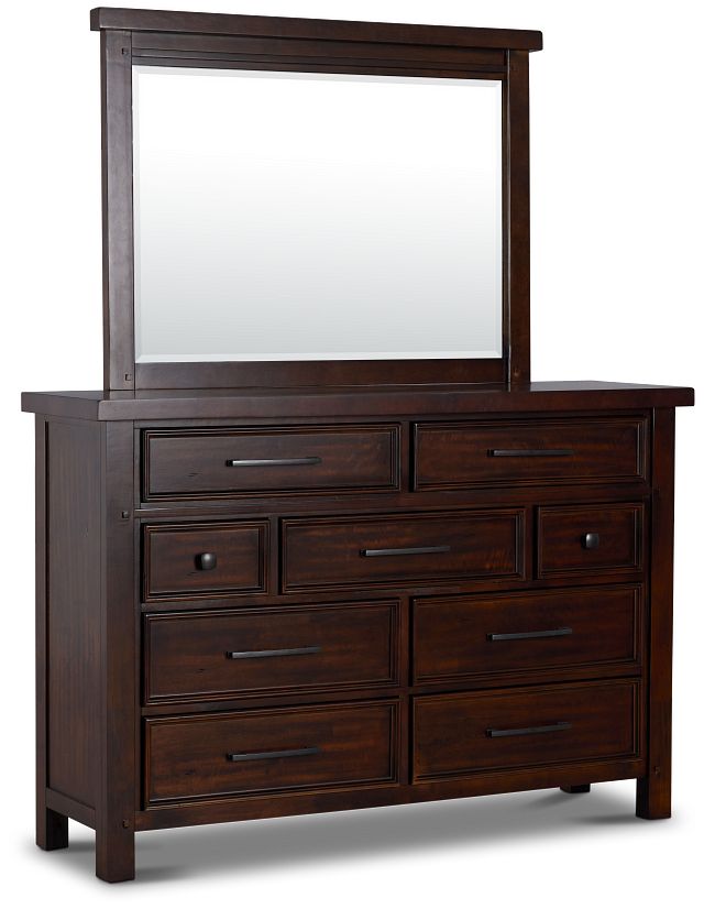 Napa Dark Tone Dresser & Mirror