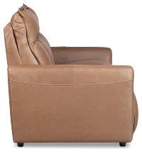 Edison Dark Brown Leather/Vinyl 3-piece Modular Power Sofa
