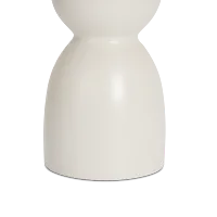 Olea White Small Candle Holder