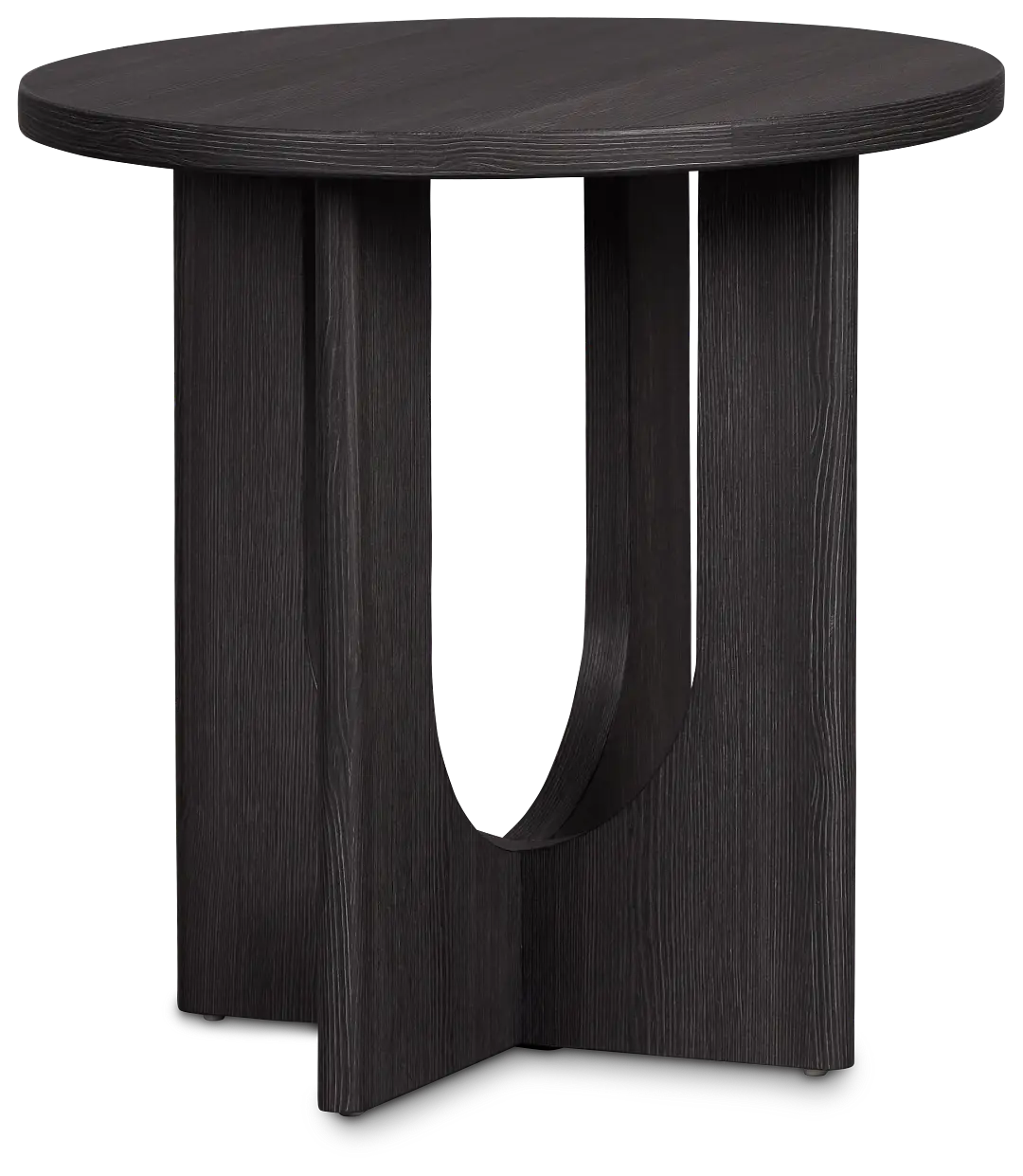 Lyndie Black Round End Table Lyndie Black Round End Table