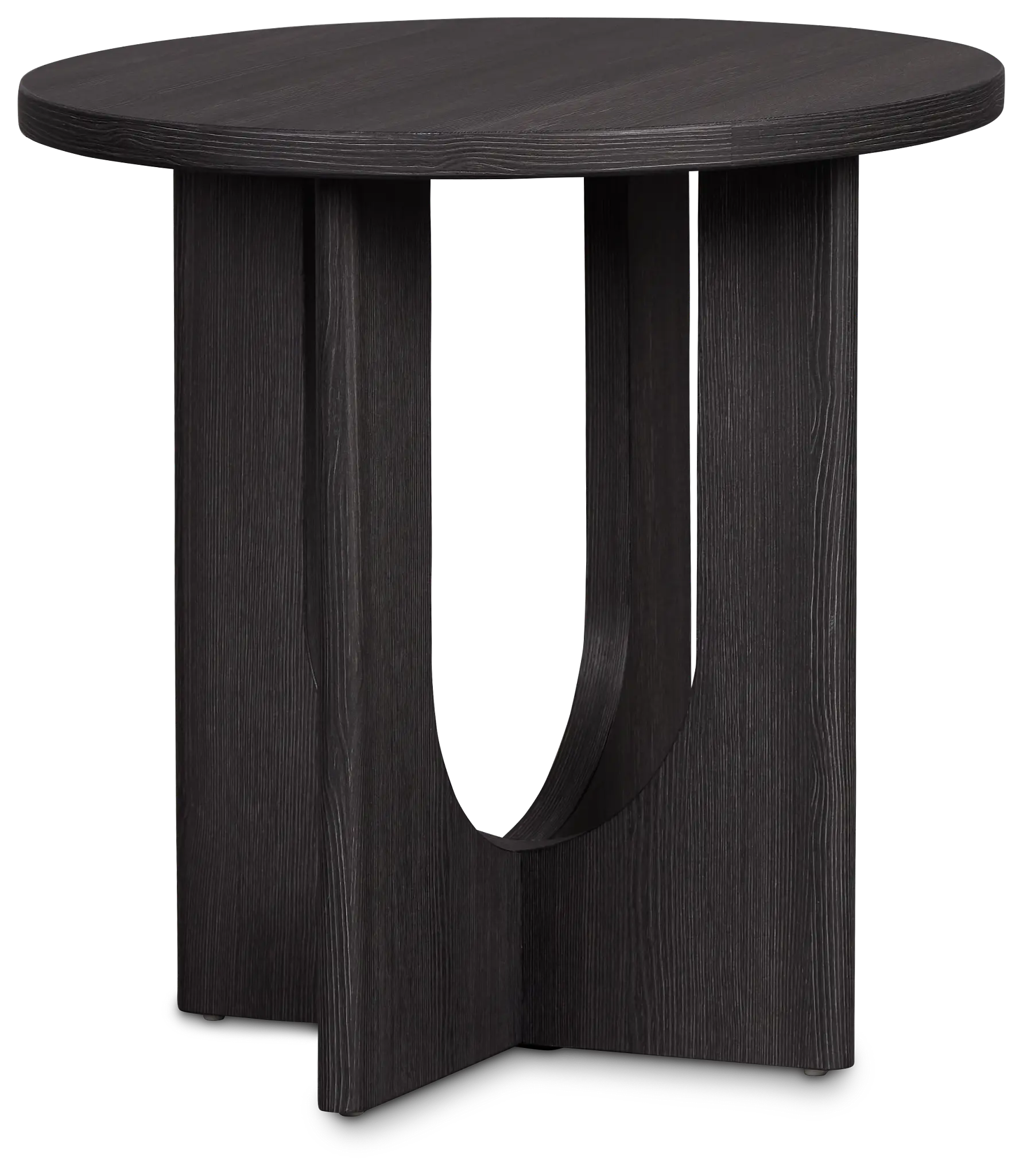 Lyndie Black Round End Table Lyndie Black Round End Table