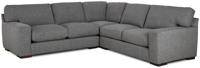 Veronica Dark Gray Down Small Two-arm Sectional (1)
