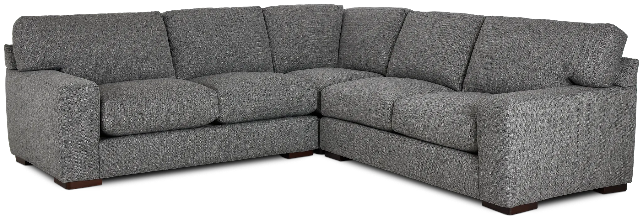 Veronica Dark Gray Down Small Two-arm Sectional