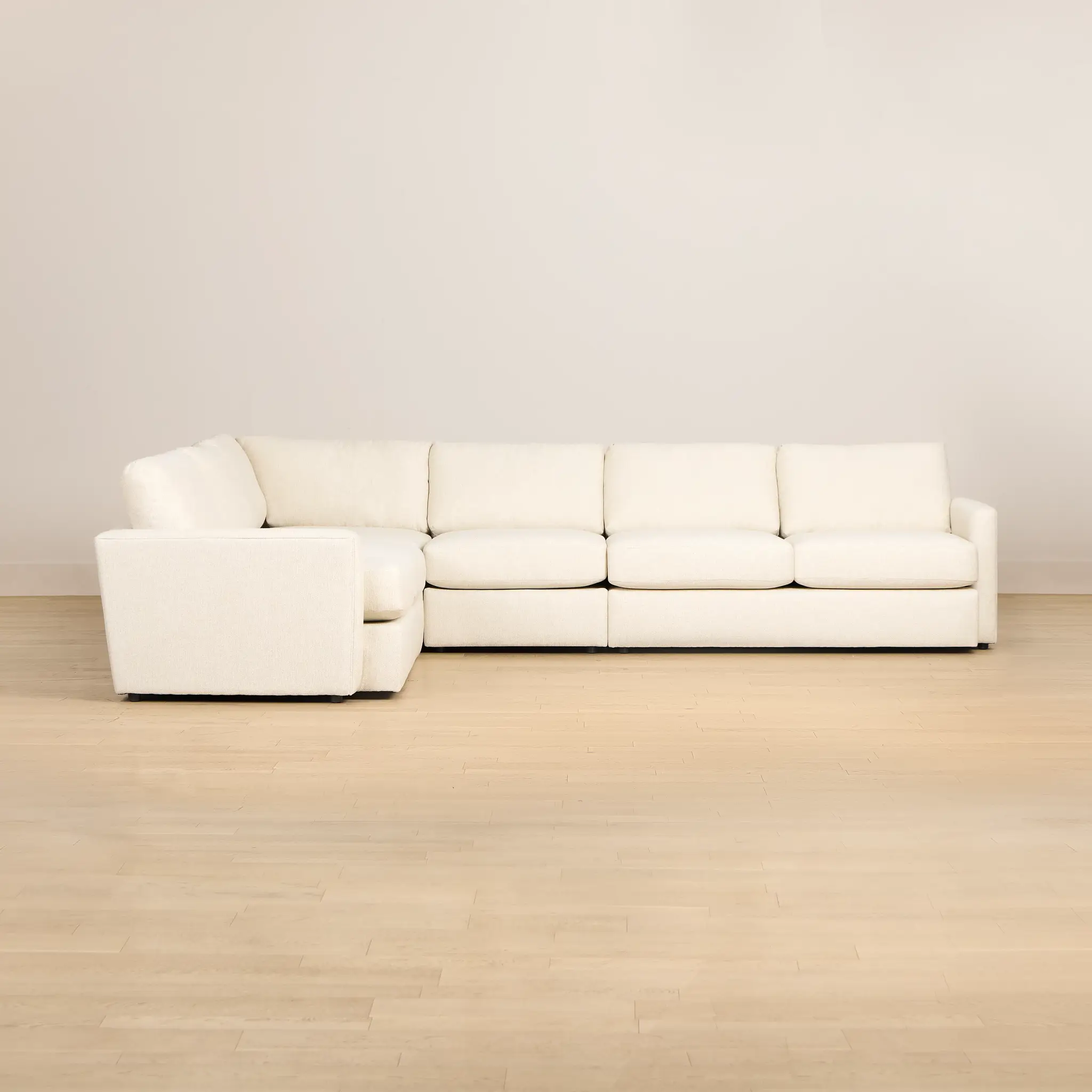 Maxwell Light Beige Fabric Medium Two-arm Sectional Maxwell Light Beige Fabric Medium Two-arm Sectional