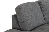 Veronica Dark Gray Down Large Left Bumper Sectional