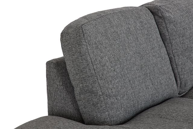 Veronica Dark Gray Down Large Left Bumper Sectional