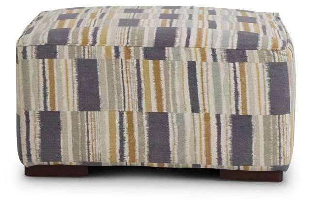 Seydou Yellow Fabric Cocktail Ottoman