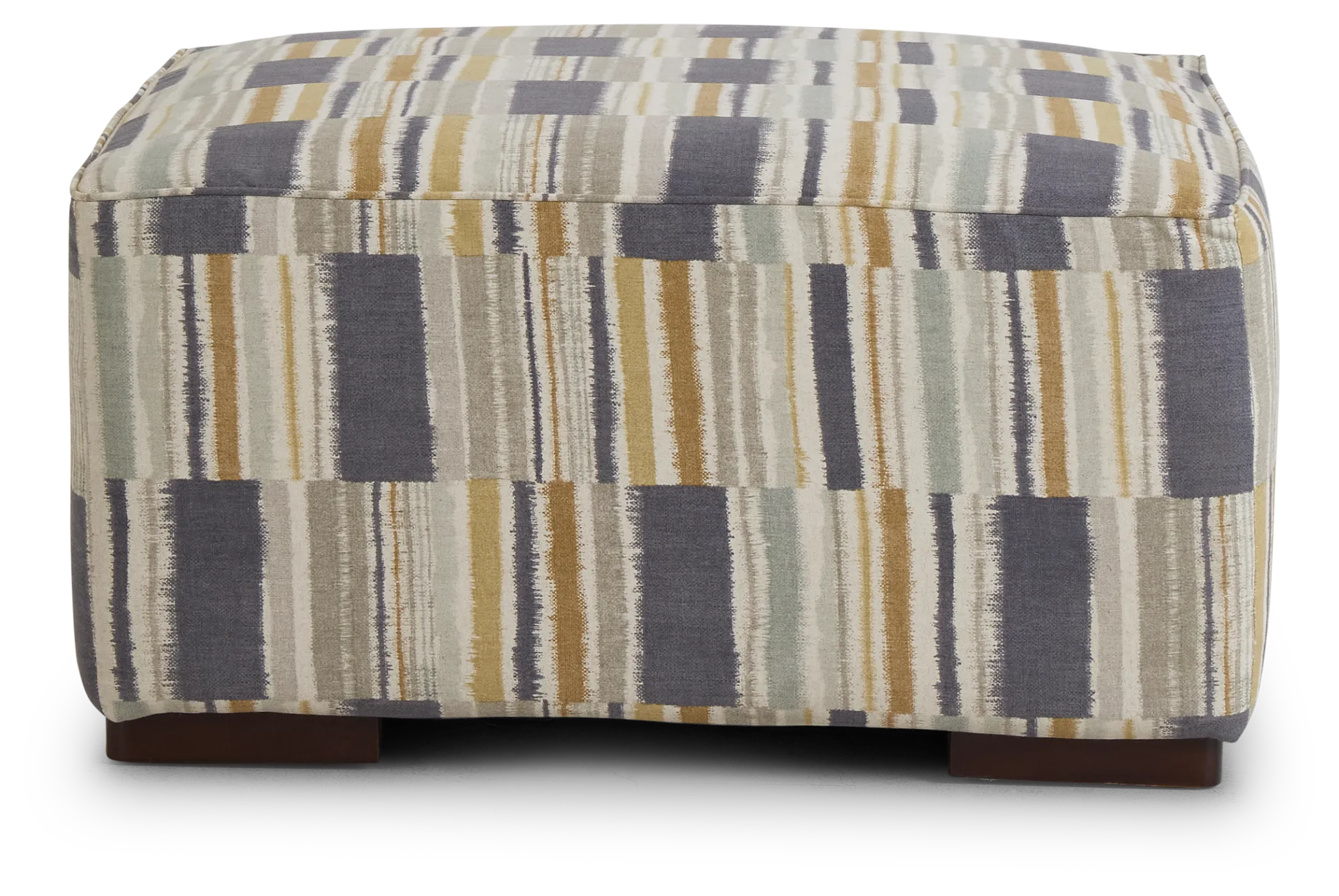 Seydou Yellow Fabric Cocktail Ottoman