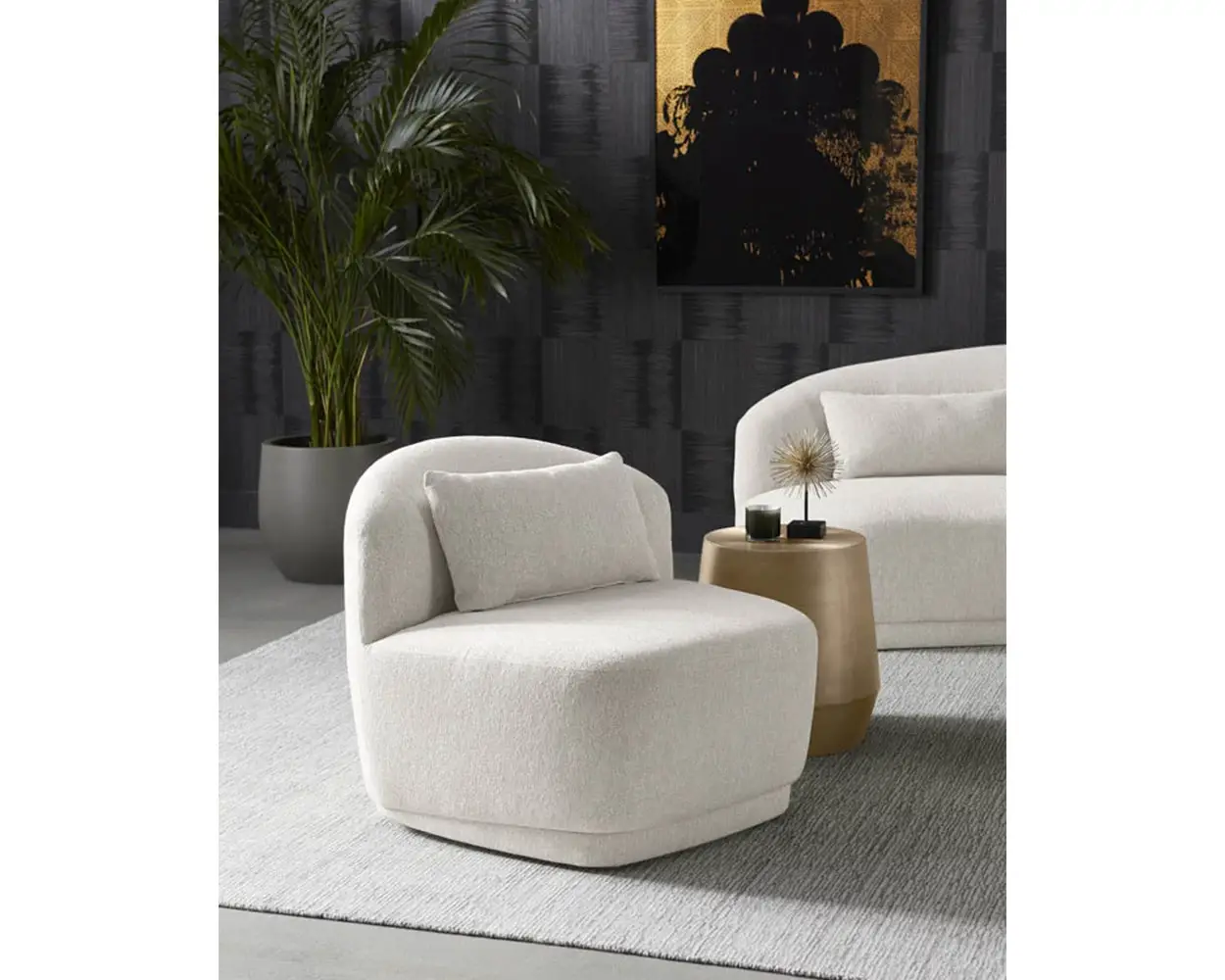 Mensa Dark Gray Round End Table Mensa Dark Gray Round End Table
