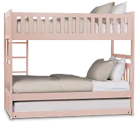 Charleston Pink Trundle Bunk Bed