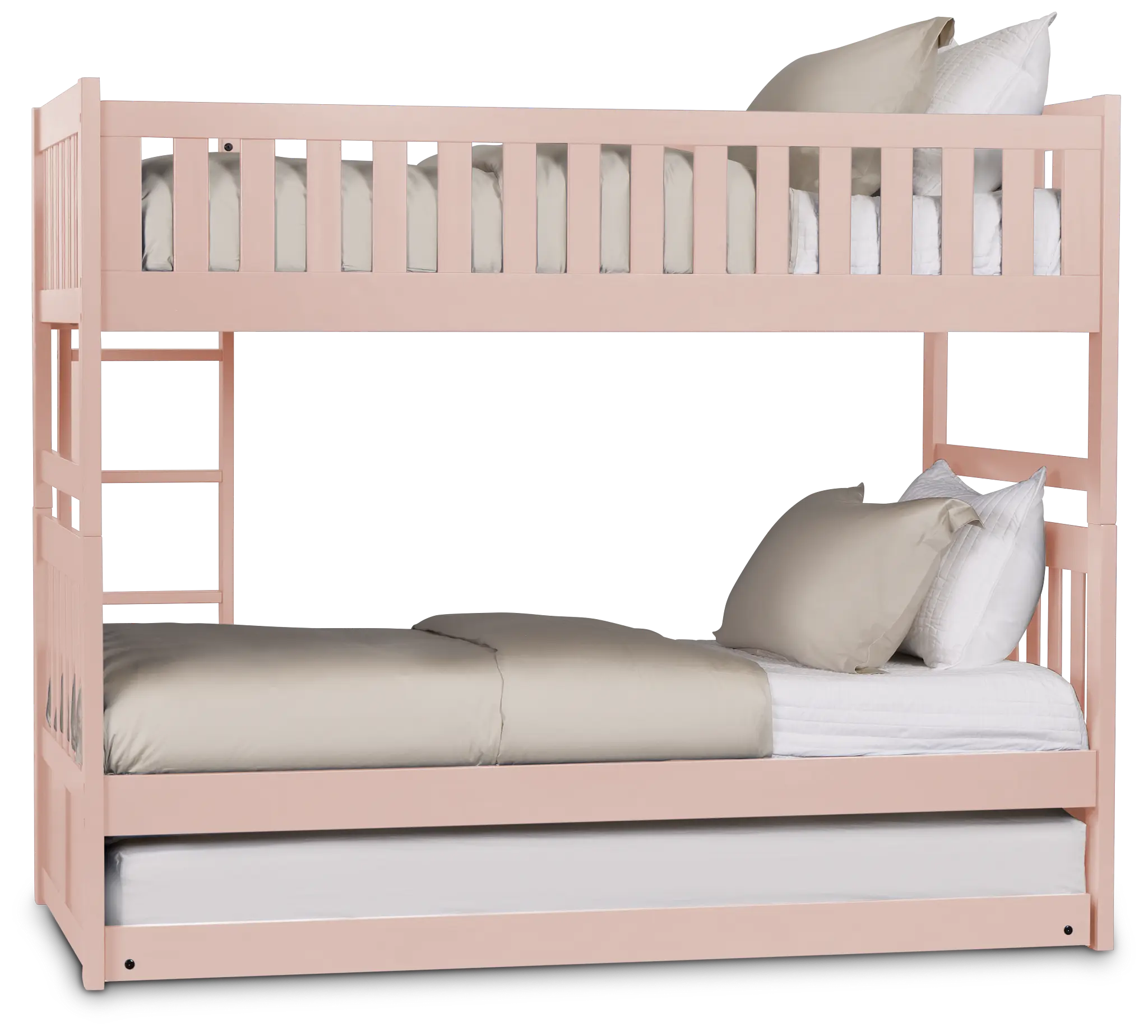 Charleston Pink Trundle Bunk Bed Charleston Pink Trundle Bunk Bed