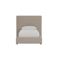 Grayton Elite Brown 54" Upholstered Platform Bed