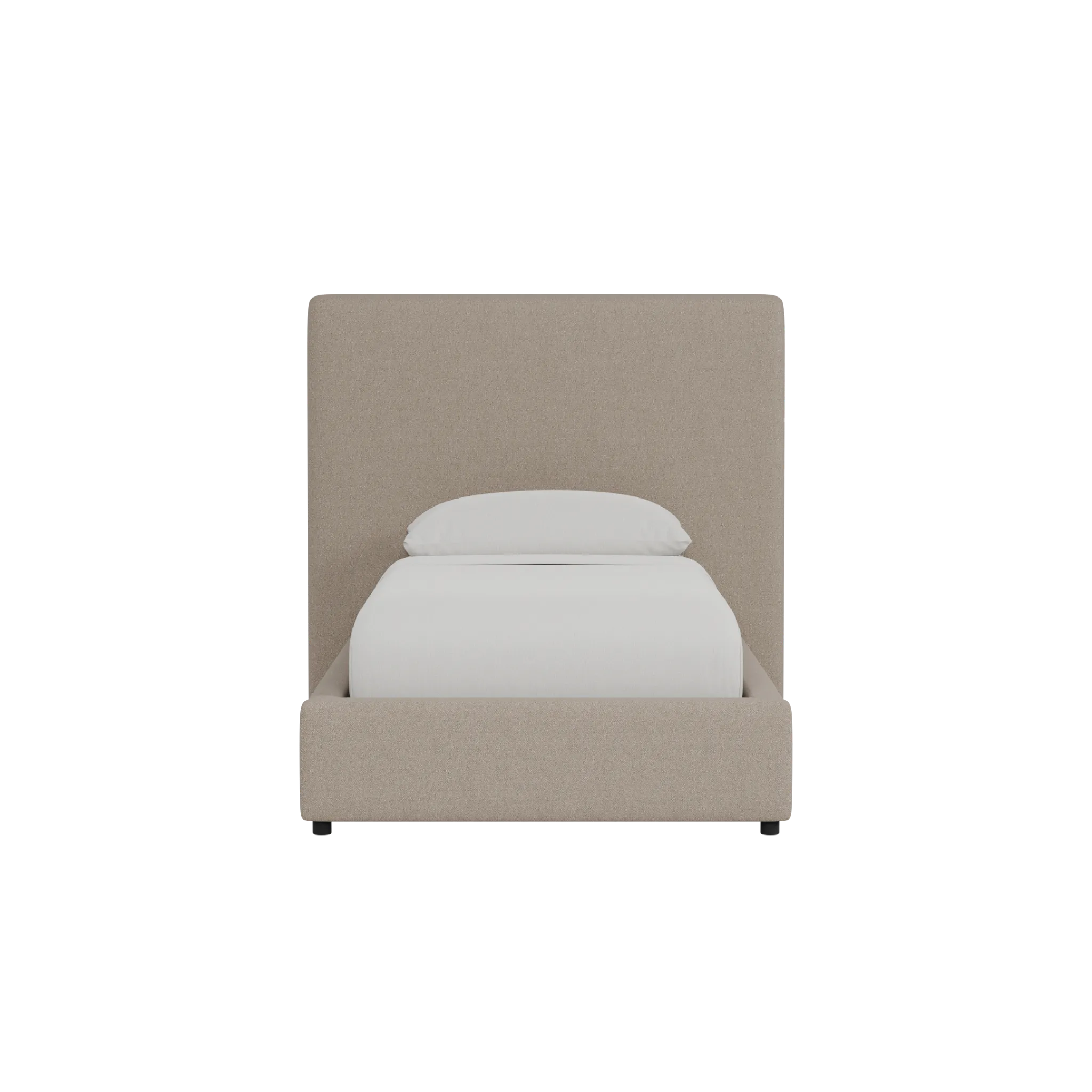 Grayton Elite Brown 54" Upholstered Platform Bed