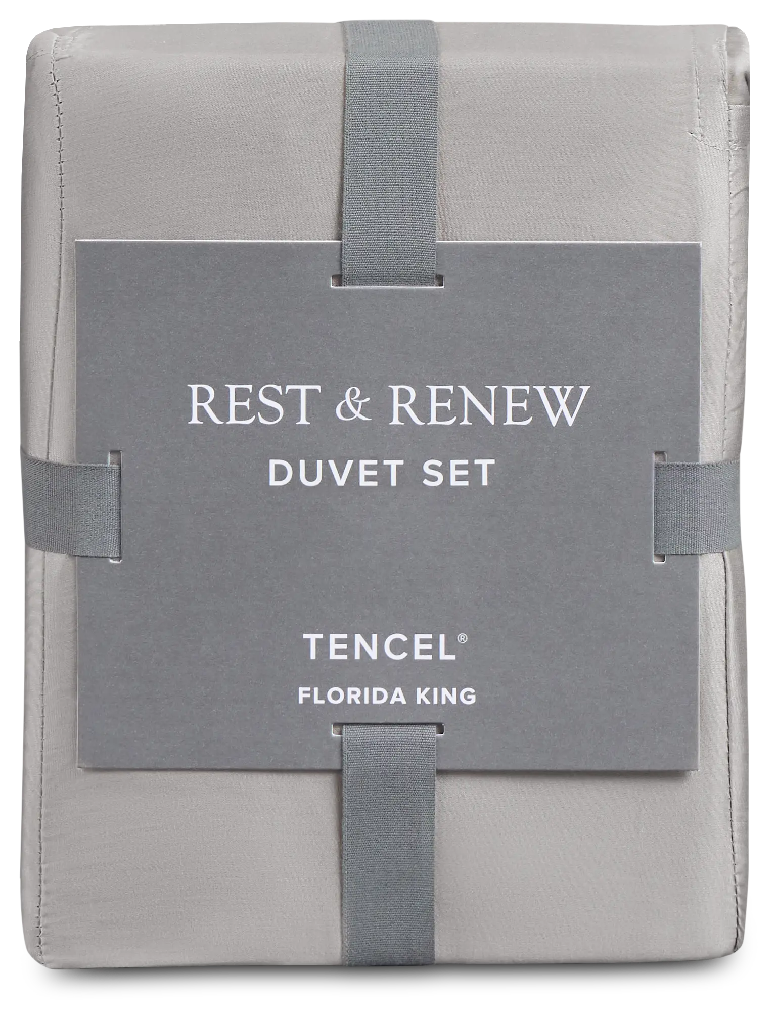 Rest & Renew Tencel Gray 300 Thread Duvet Set Rest & Renew Tencel Gray 300 Thread Duvet Set