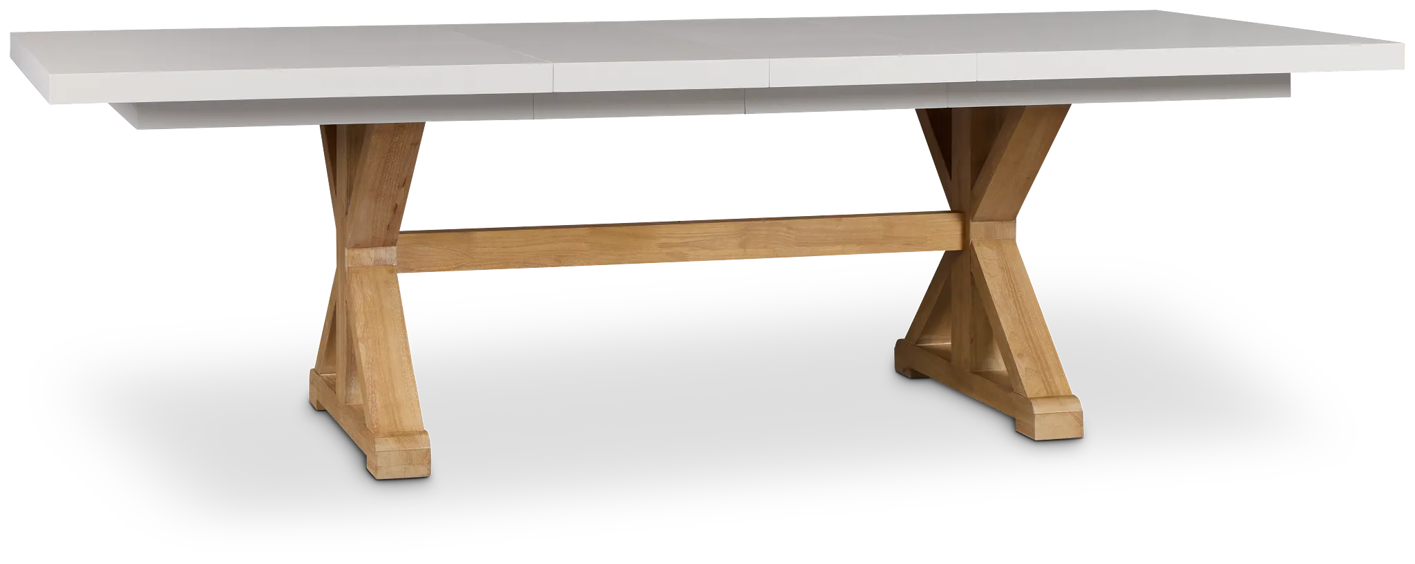 Nantucket Two-tone White Trestle Table