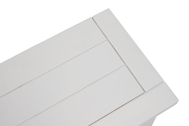 Bismark White Storage Accent Table