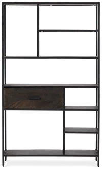 Cleo 1-drawer Metal Bookcase