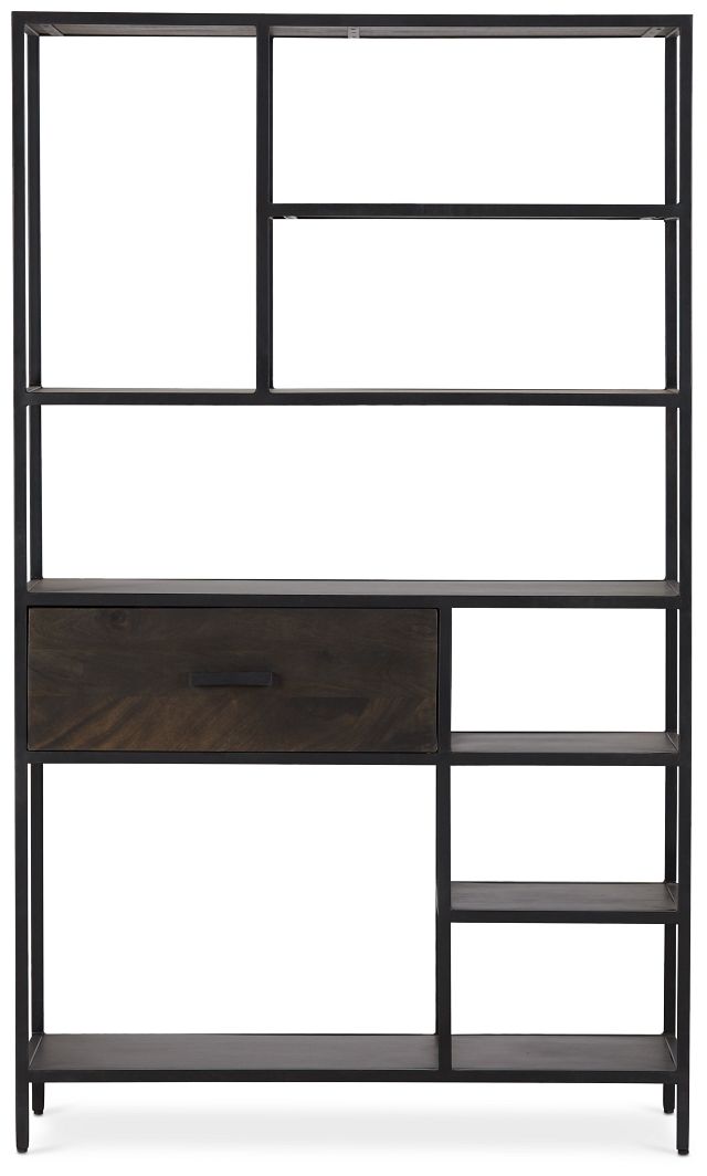 Cleo 1-drawer Metal Bookcase (1)