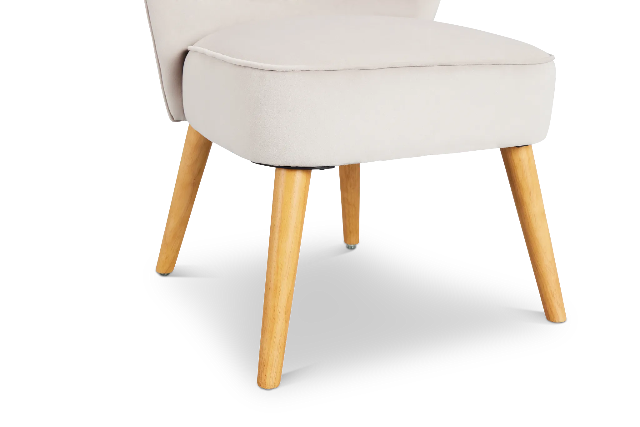 Kate Light Gray Velvet Accent Chair