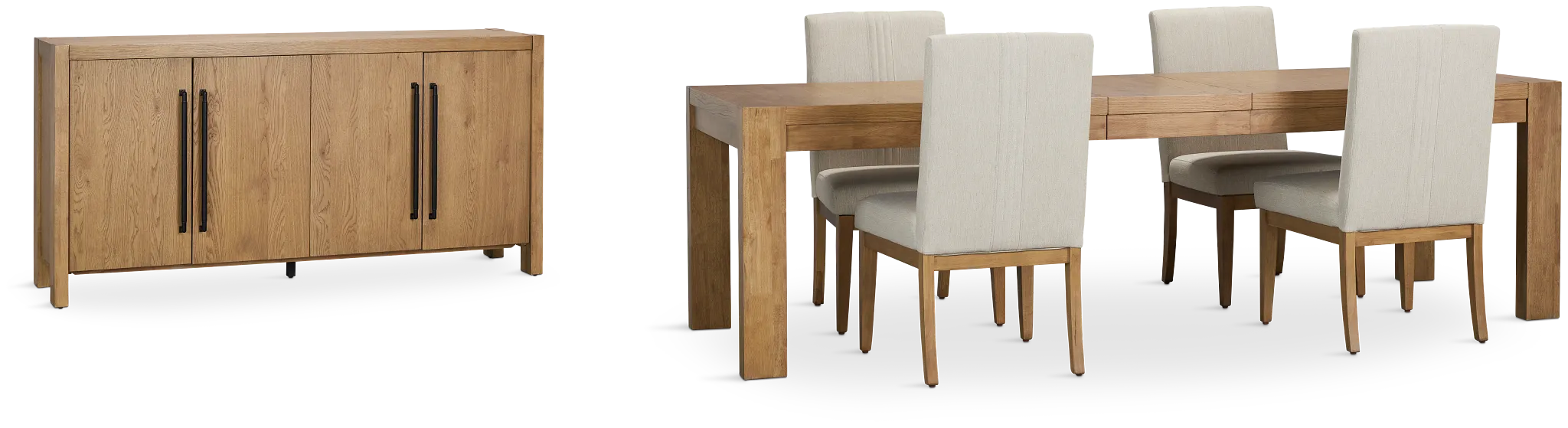 Tahoe Light Tone Rect Dining Room