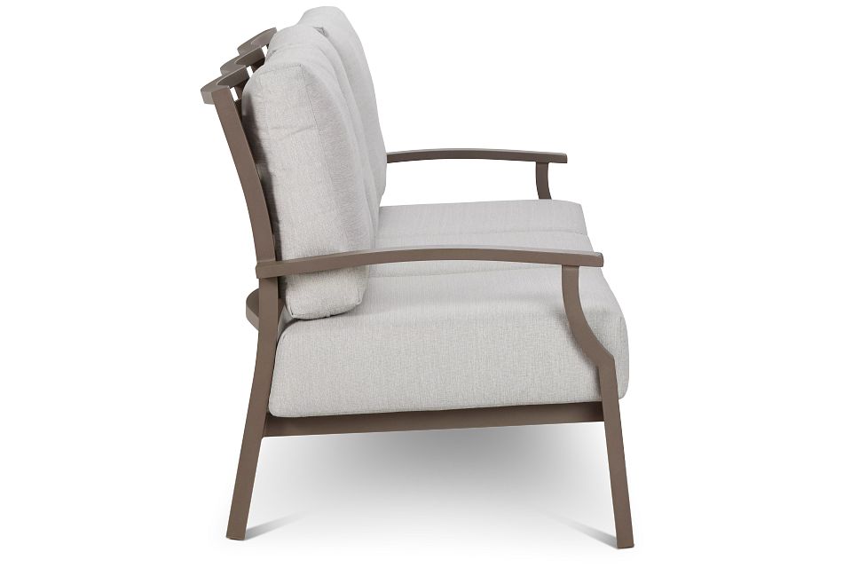 Raleigh Gray Aluminum Sofa, (1)