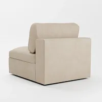 Destin Peyton Beige Fabric Swivel Chair