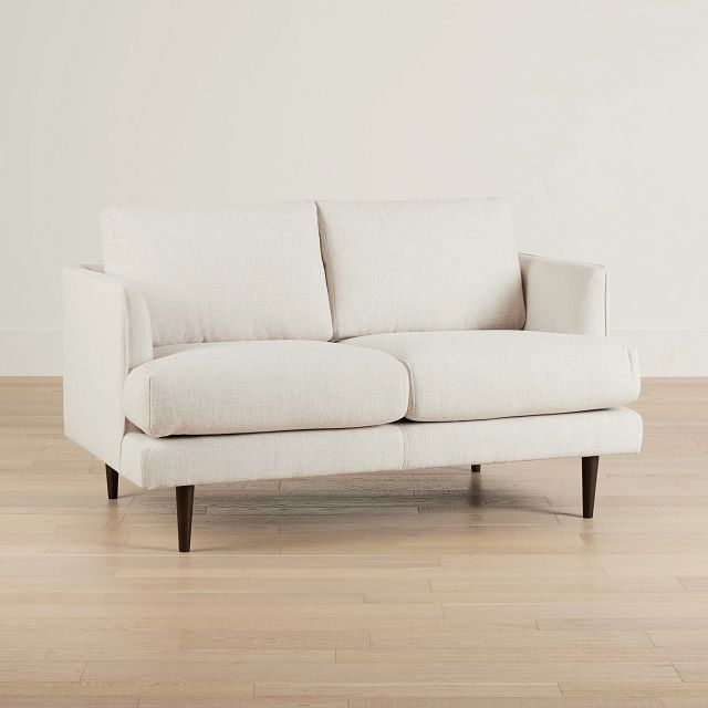 Easton Light Beige Fabric Loveseat