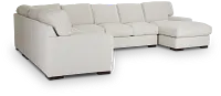 Veronica White Down Large Right Chaise Sectional