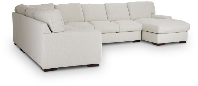 Veronica White Down Large Right Chaise Sectional (3)