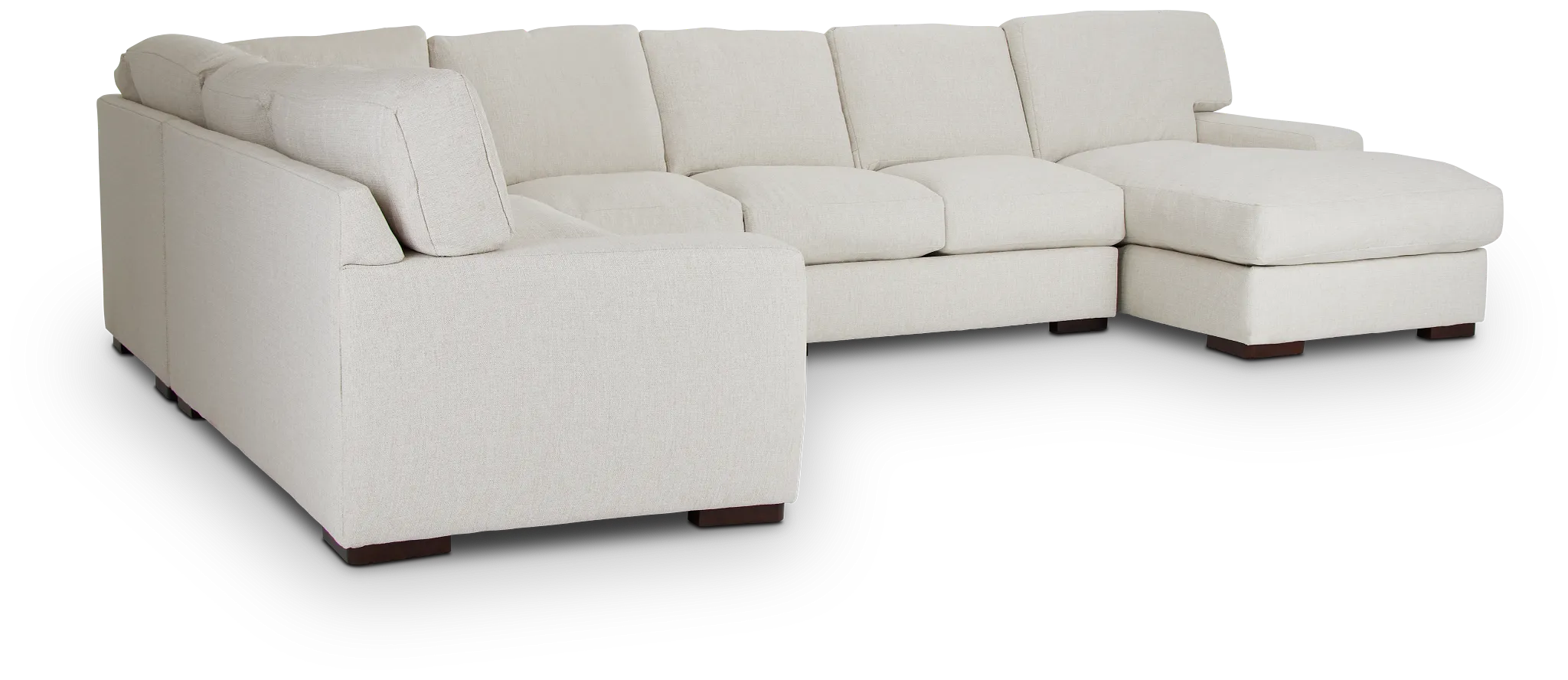 Veronica White Down Large Right Chaise Sectional