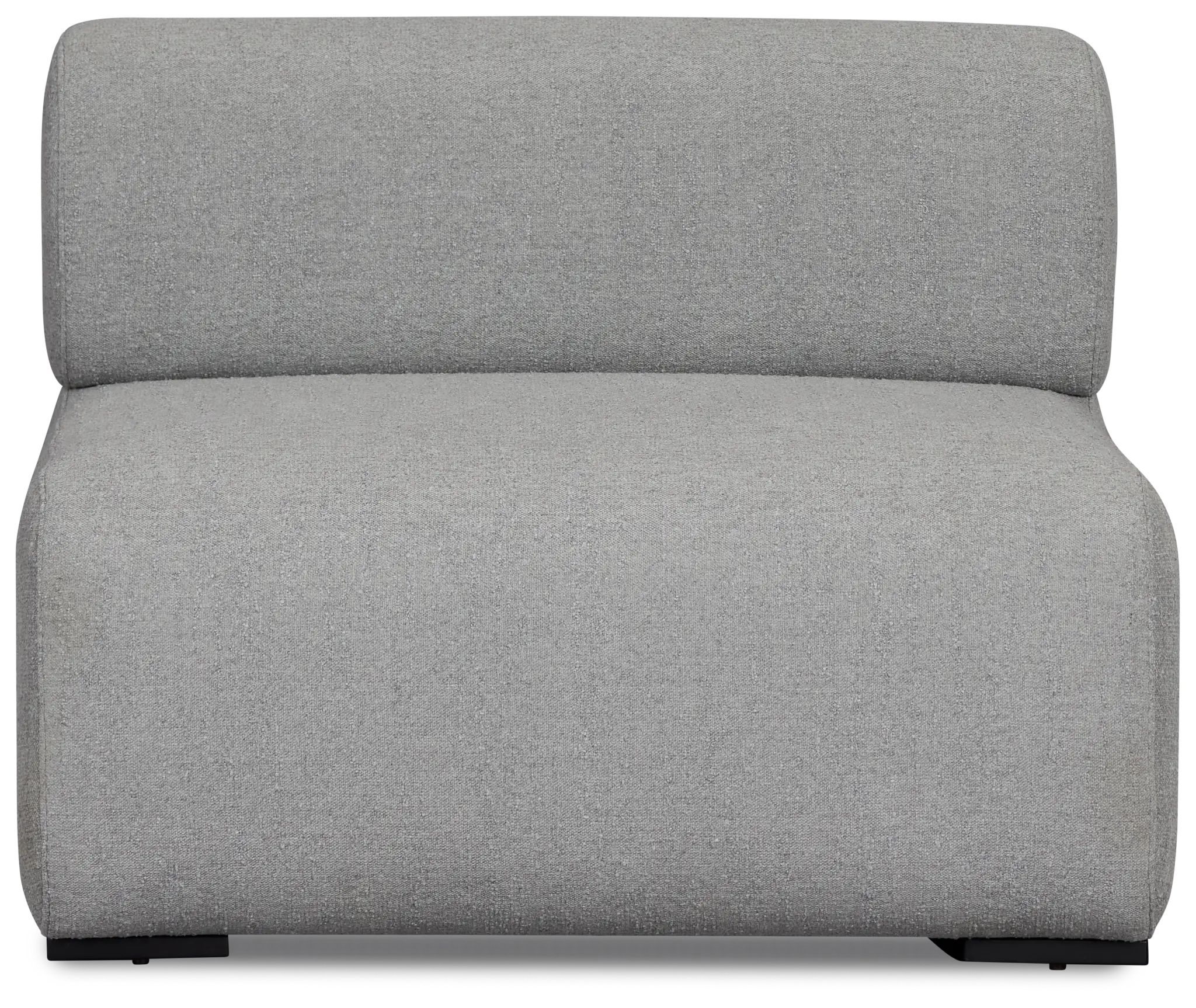 Celeste Light Gray Fabric Armless Chair Celeste Light Gray Fabric Armless Chair