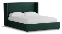 Captiva Joya Green 48" Upholstered Shelter Bed