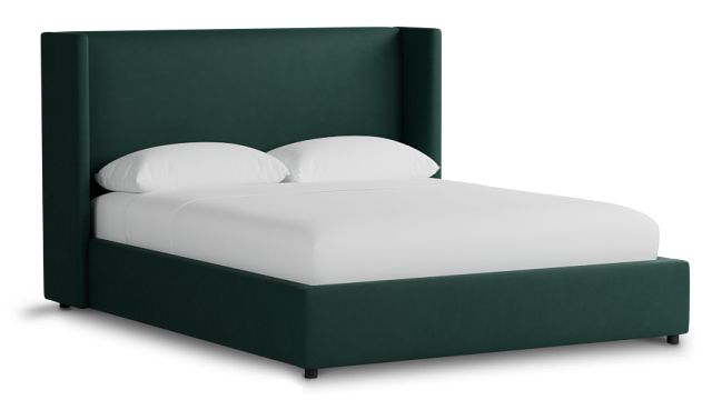 Captiva Joya Green 48" Upholstered Shelter Bed