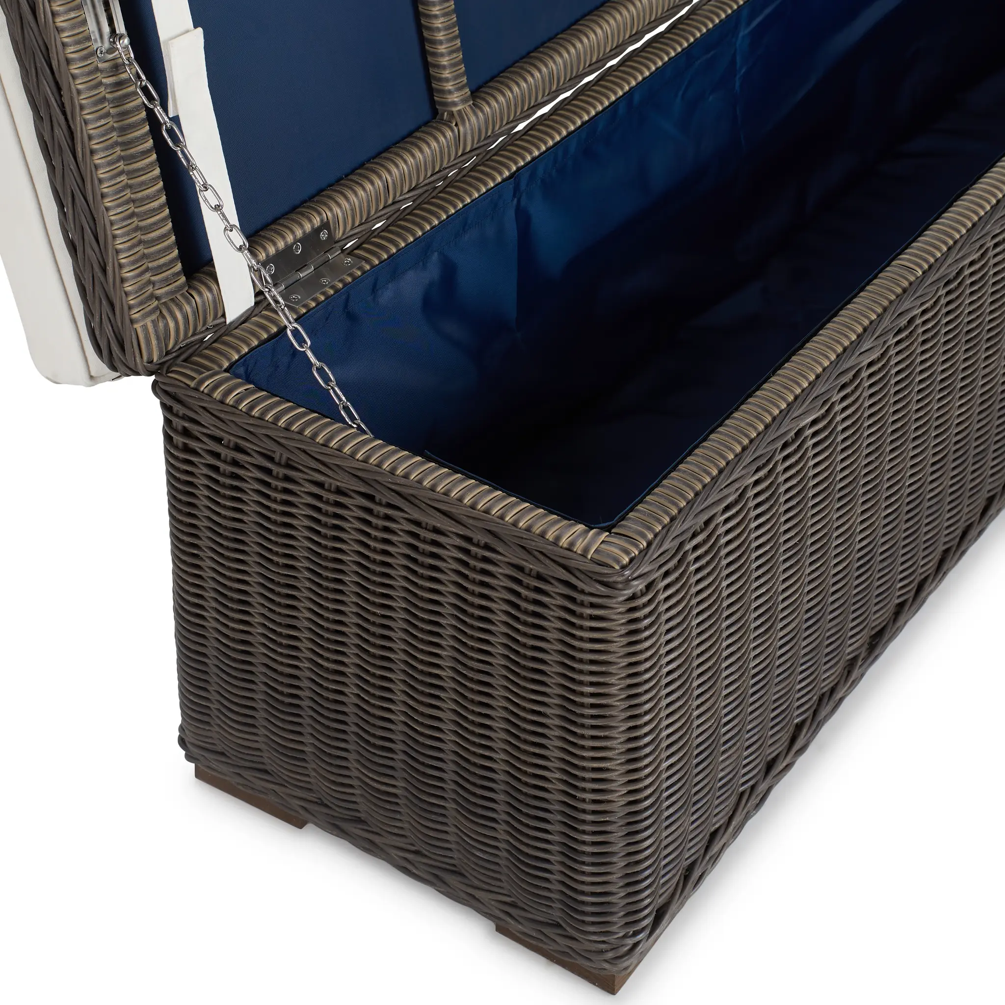 Canyon Gray White Woven Dining Bench Canyon Gray White Woven Dining Bench