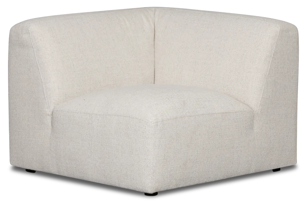 Baylor Light Beige Fabric Corner Chair