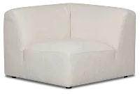 Baylor Light Beige Fabric Corner Chair