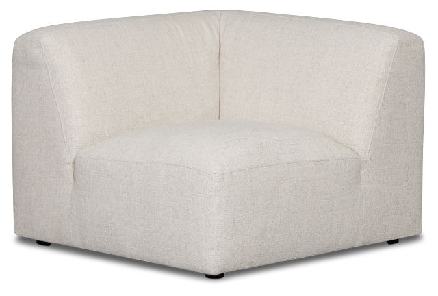 Baylor Light Beige Fabric Corner Chair