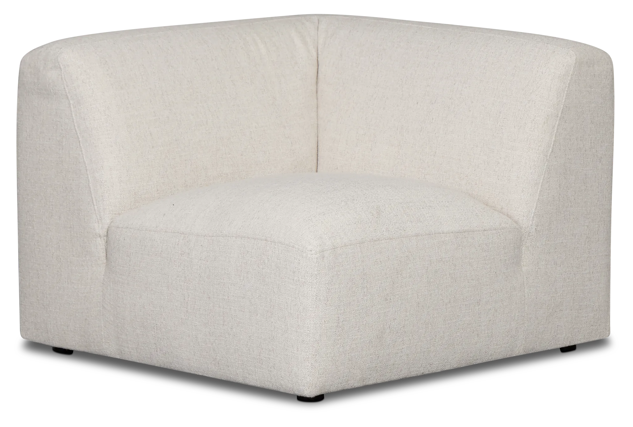 Baylor Light Beige Fabric Corner Chair
