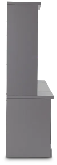 Newport Gray Small Peninsula Door Wall Desk