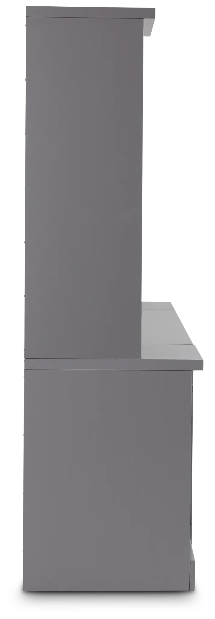 Newport Gray Small Peninsula Door Wall Desk