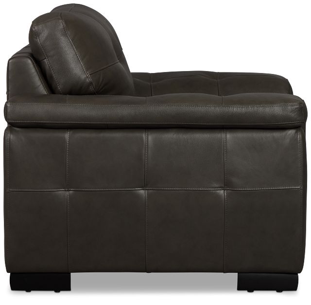 Braden Dark Gray Leather Chair