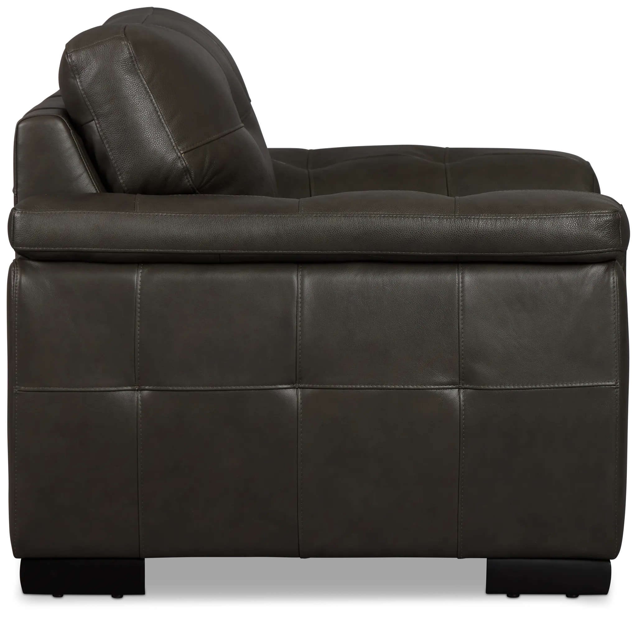 Braden Dark Gray Leather Chair